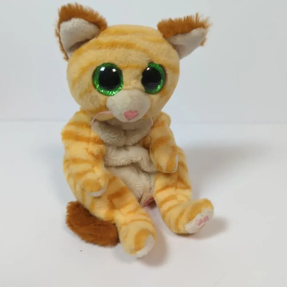 Ty beanie babies set of 3 Atlas Fox Foster monkey Mango cat